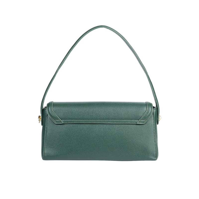 Green Baguette Handbag for Women