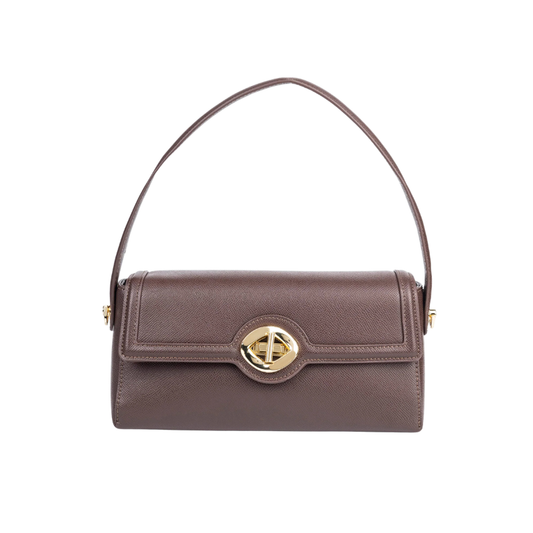 Brown Baguette Handbag for Women