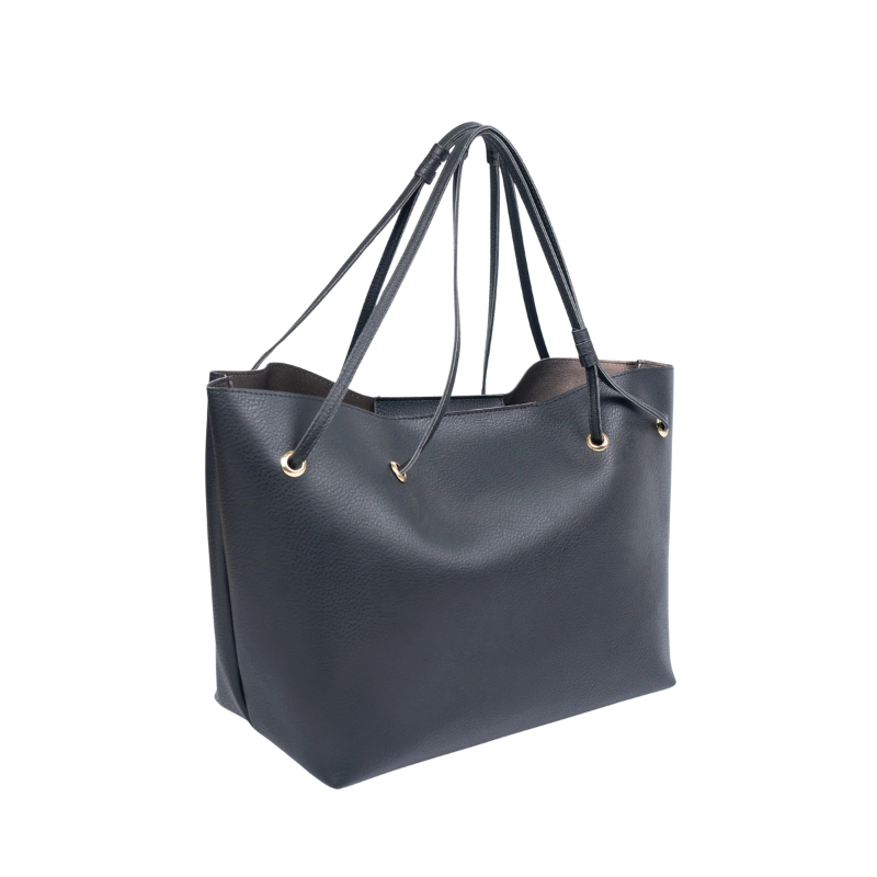 Black Carryall Tote Bag for Women